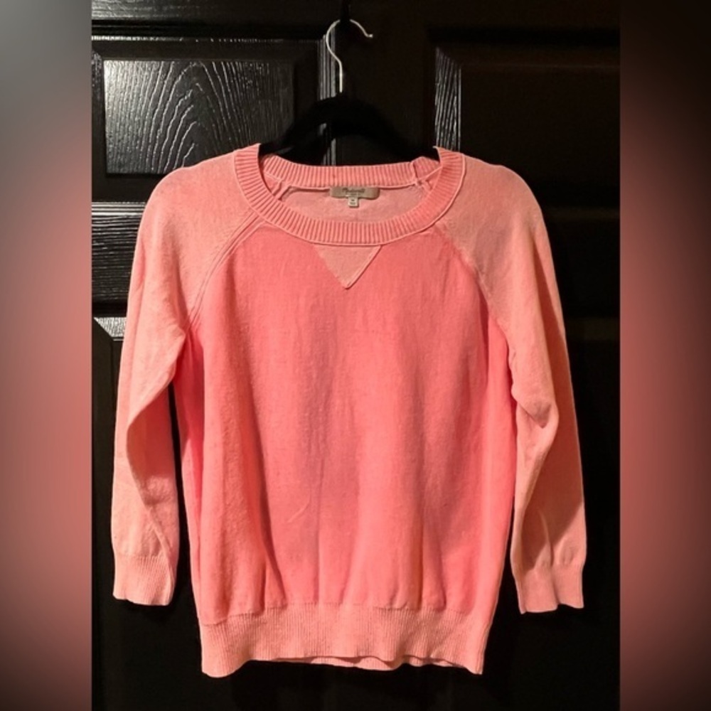 Madewell Linen Blend Sweatshirt Sweater